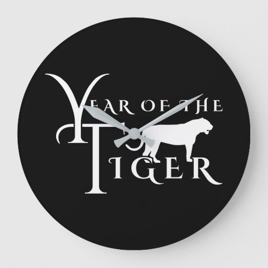 Jaar van de tijger grote klok (Voorkant)