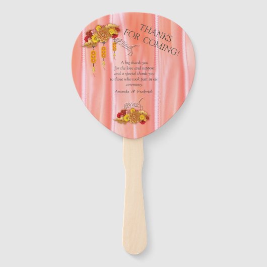 Jaar van de tijger handwaaier (Achterkant)