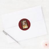 Jaar van de Tijger II Ronde Sticker (Envelop)