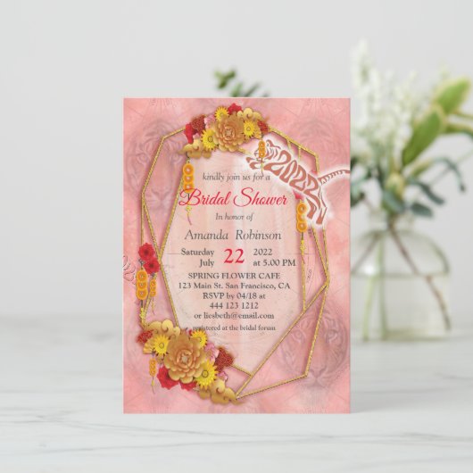 Jaar van de tijger kaart (Staand voorkant)