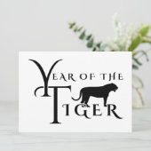 Jaar van de tijger kaart (Staand voorkant)