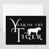 Jaar van de tijger kaart (Voorkant / Achterkant)