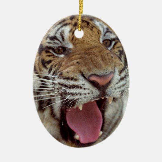Jaar van de Tijger Keramisch Ornament (Voorkant)