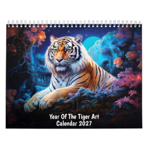 Jaar Van De Tijger – Kunstkalender 20XX Kalender