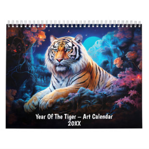 Jaar Van De Tijger – Kunstkalender 20XX Kalender