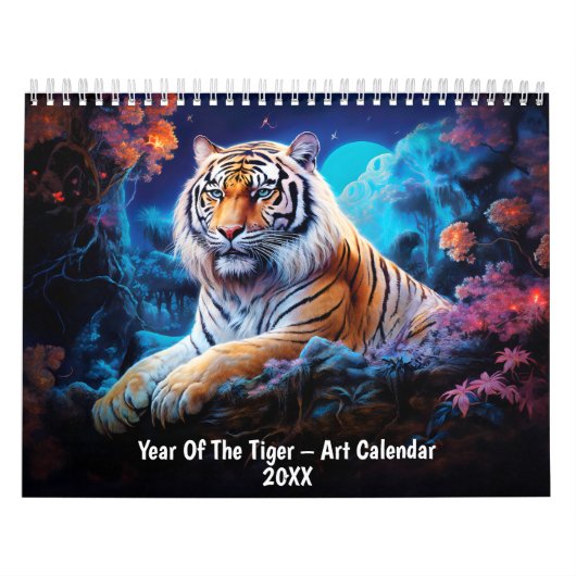 Jaar Van De Tijger – Kunstkalender 20XX Kalender (Hoes)