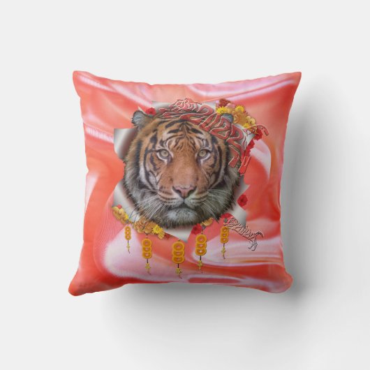 Jaar van de tijger kussen (Achterkant)