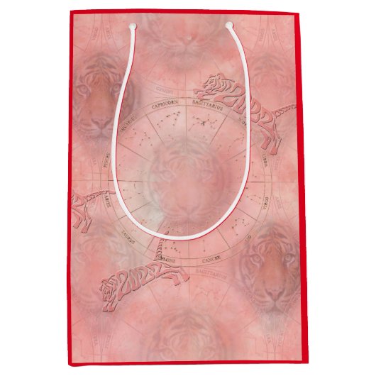 Jaar van de tijger medium cadeauzakje (Voorkant)