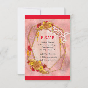 Jaar van de tijger RSVP kaartje
