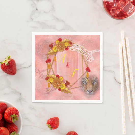 Jaar van de tijger servet (Insitu)