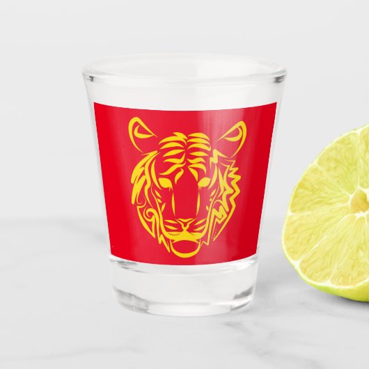 Jaar van de tijger shot glas (Voorkant)