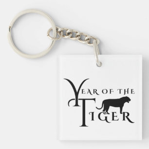 Jaar van de tijger sleutelhanger