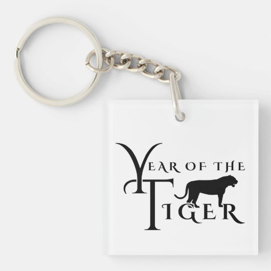 Jaar van de tijger sleutelhanger (voorkant)