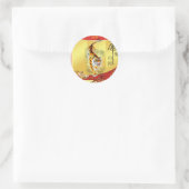 Jaar van de Tijger sticker (Tas)