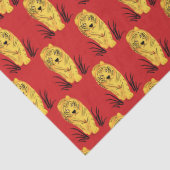 Jaar van de tijger tissuepapier (Detail)