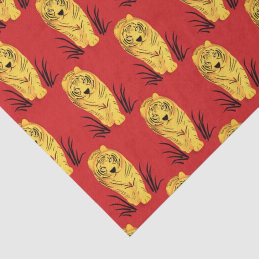 Jaar van de tijger tissuepapier (Detail)