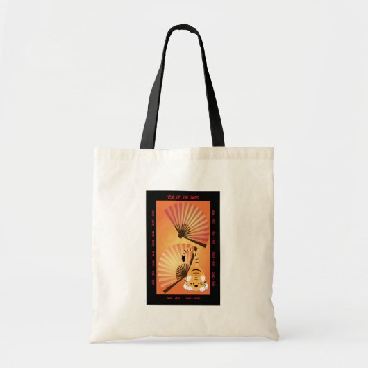 Jaar van de tijger tote bag (Voorkant)