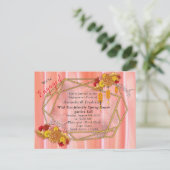 Jaar van de tijger uitnodiging briefkaart (Staand voorkant)