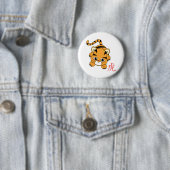Jaar van de tijgerstrook ronde button 5,7 cm (In situ)