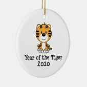 Jaar van de Tijgerversiering Keramisch Ornament (Rechts)