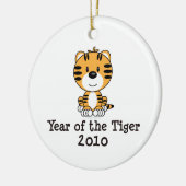 Jaar van de Tijgerversiering Keramisch Ornament (Links)