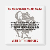 Jaar van de treinritten magneet (Voorkant)