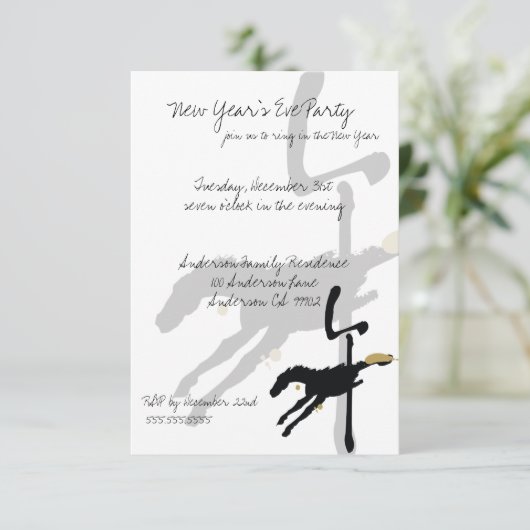 Jaar van de uitnodigingen van de Paarden (Staand voorkant)