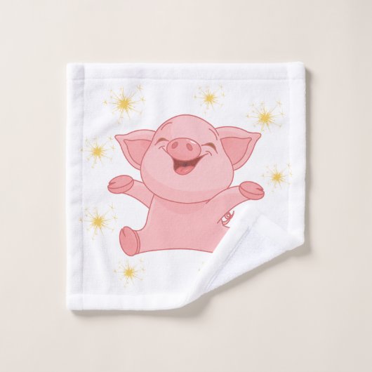 Jaar van de Varkenspaar Bad Handdoek (Wasdoekje)