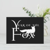 Jaar van de vos kaart (Staand voorkant)