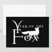 Jaar van de vos kaart (Voorkant / Achterkant)