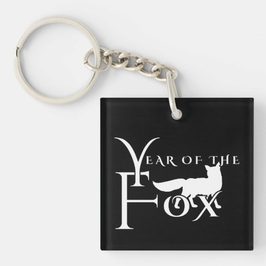 Jaar van de vos sleutelhanger (voorkant)