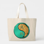 Jaar van de Vuur Hond Grote Tote Bag (Achterkant)
