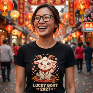 Jaar Van De Vuurgeit 2027 Chinees Nieuwjaar Shirt