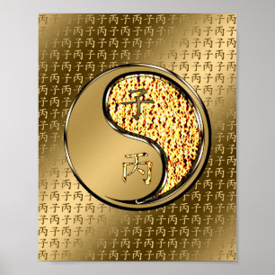 Jaar van de vuurkoers poster