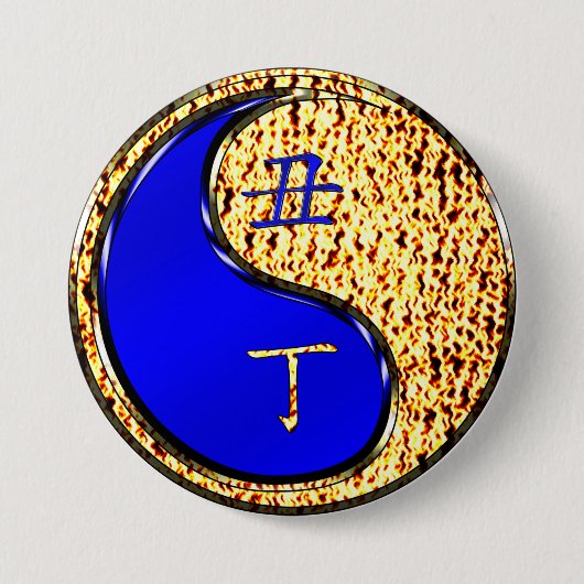 Jaar van de Vuuros Ronde Button 7,6 Cm (Voorkant)