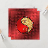 Jaar van de Vuurtijger Kaart (Voorkant / Achterkant in situ)