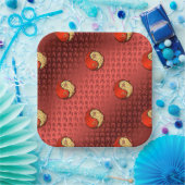 Jaar van de Vuurtijger Papieren Bordje (Feest)