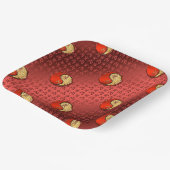 Jaar van de Vuurtijger Papieren Bordje (Gebogen)