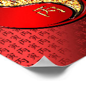 Jaar van de Vuurtijger Poster (Hoek)