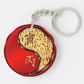 Jaar van de Vuurtijger Sleutelhanger (Achterkant)
