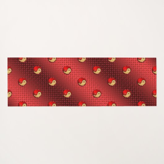 Jaar van de Vuurtijger Yogamat (Achterkant (horizontaal))