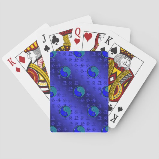 Jaar van de Water Os Pokerkaarten (Achterkant)