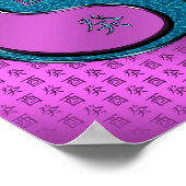 Jaar van de Water Rooster Poster (Hoek)