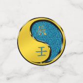 Jaar van de waterdraak confetti (Kleine voorkant)