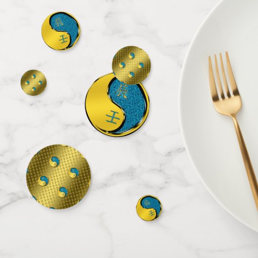 Jaar van de waterdraak confetti (Groep)