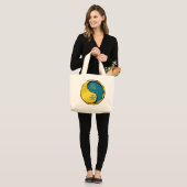 Jaar van de Waterdraak Grote Tote Bag (Voorkant (model))