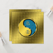 Jaar van de waterdraak kaart (Voorkant / Achterkant in situ)