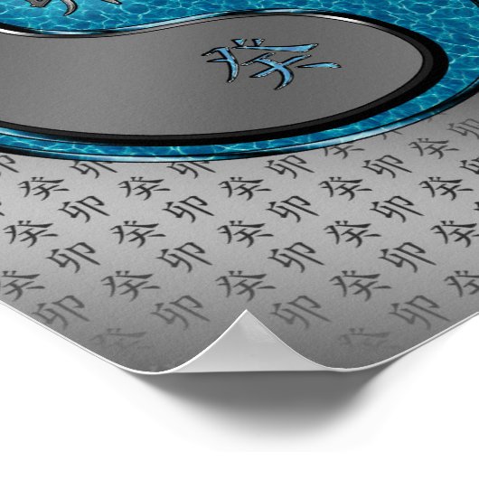 Jaar van de waterkonijn poster (Hoek)