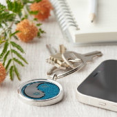 Jaar van de waterkonijn sleutelhanger (Zijkant)