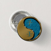 Jaar van de Waterrat Ronde Button 3,2 Cm (Voorkant /achterkant)